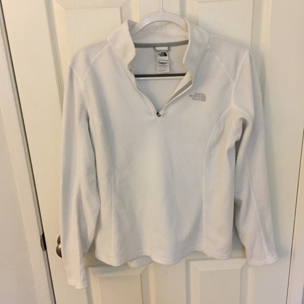 the north face white fleece